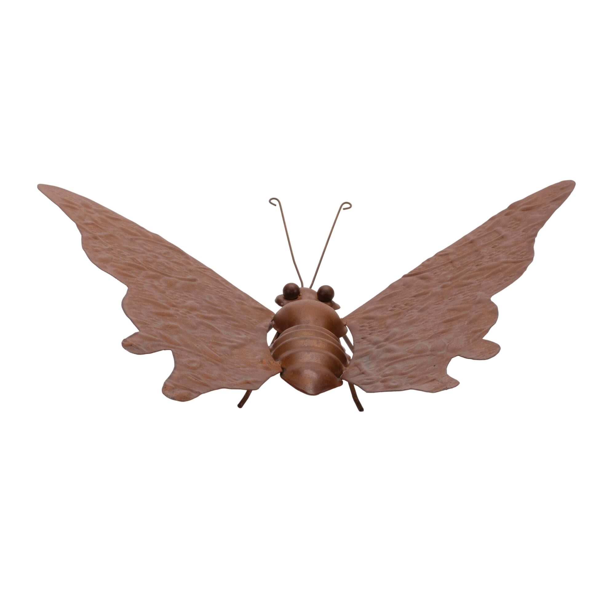 12.5" Bronze Metal Butterfly Garden Accent